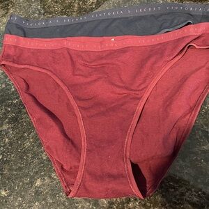 Victoria's Secret women’s panties  - Burgundy and Blue